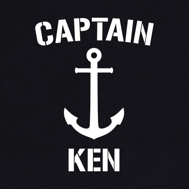 Nautical Captain Ken Personalized Boat Anchor by Rewstudio